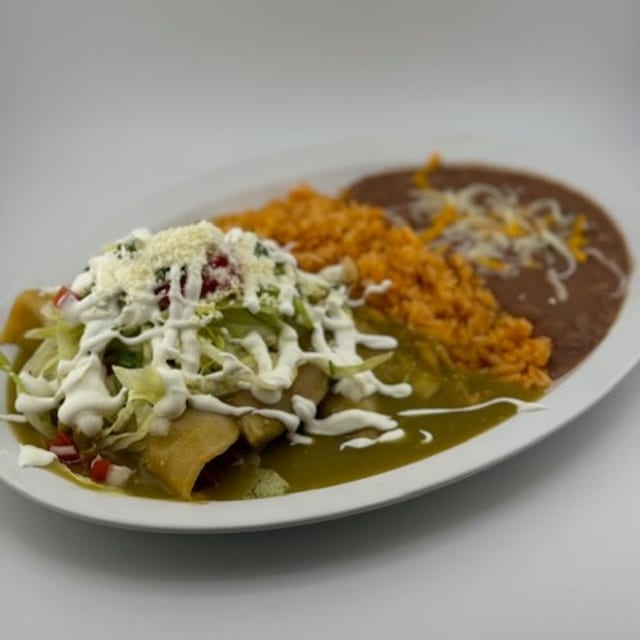 Chicken Enchiladas Plate.