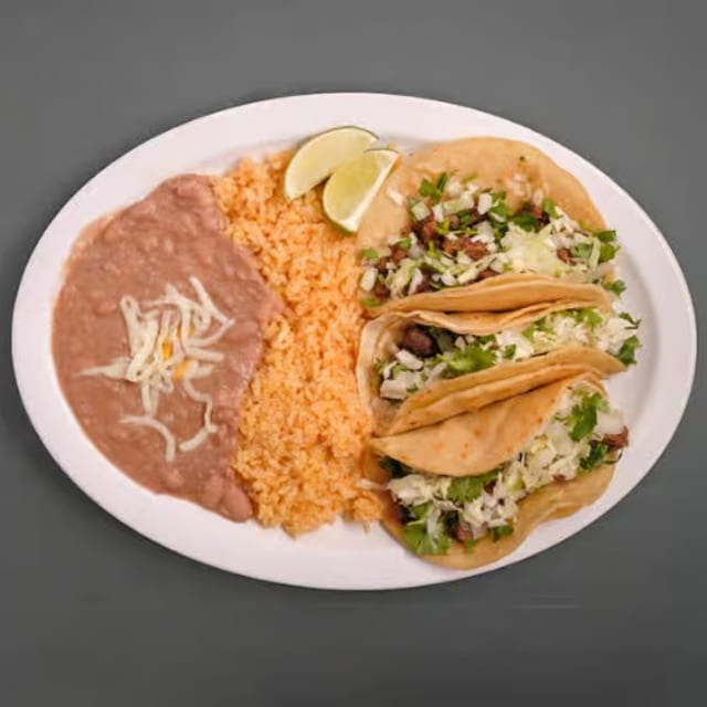 3 Tacos Plate.