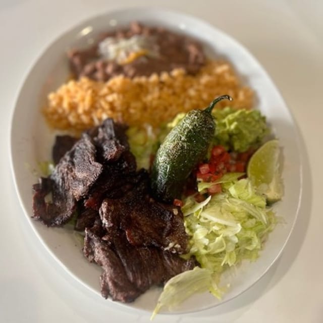 Carne Asada Plate.
