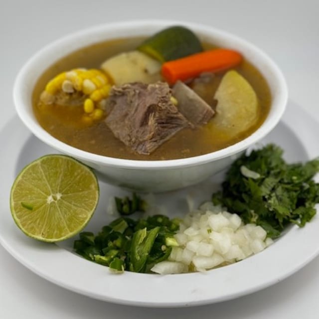 Caldo De Res Plate.
